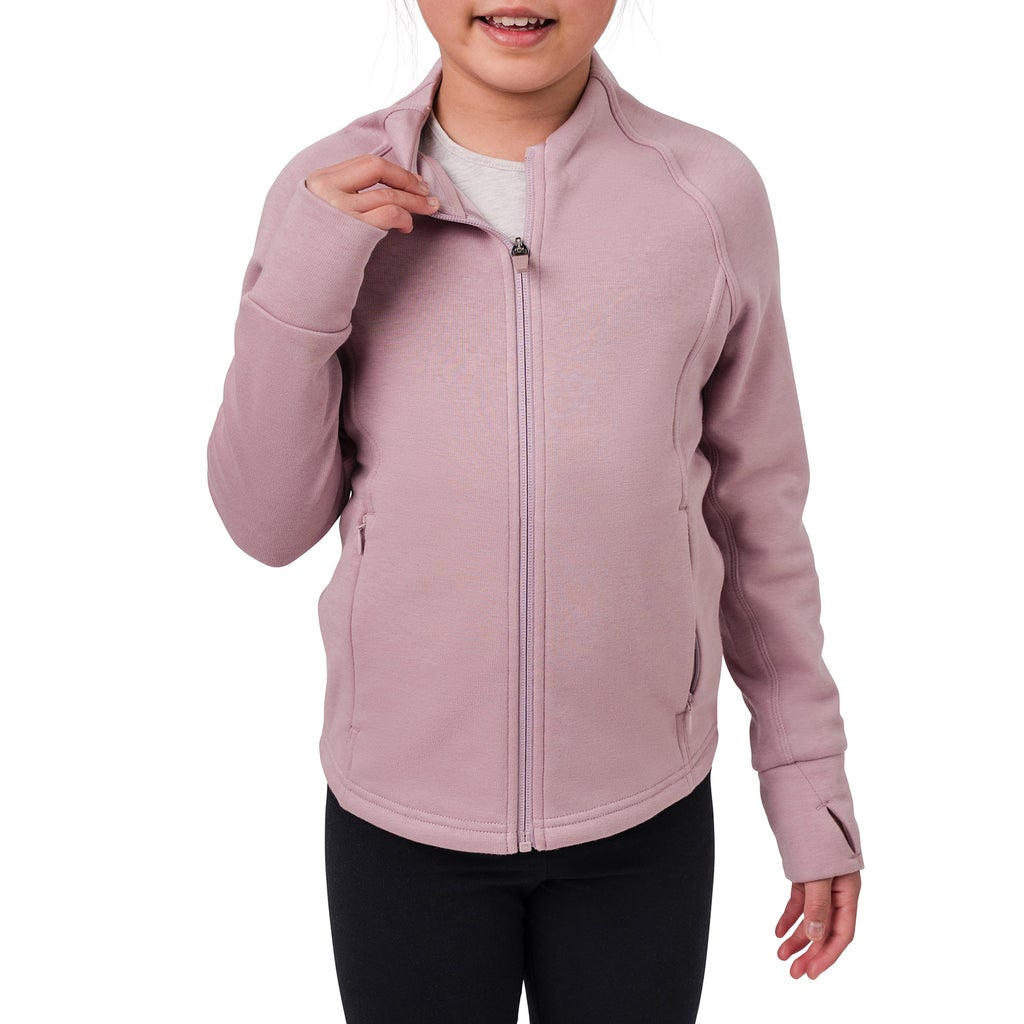 Tuff Athletics Girl’s Fleece Full Zip Jacket - Pink