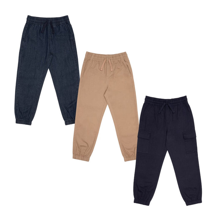 Pekkle Kids Bottoms, 3-pack - Navy