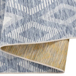 Viana Amalfi Collection Blue Diamonds Indoor/Outdoor Area Rug