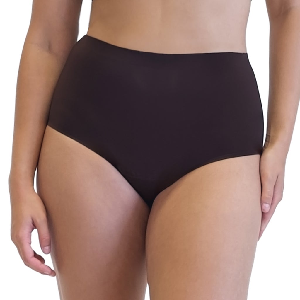 the natural Women’s Leak Proof High Rise Brief, 4-pack - Brown