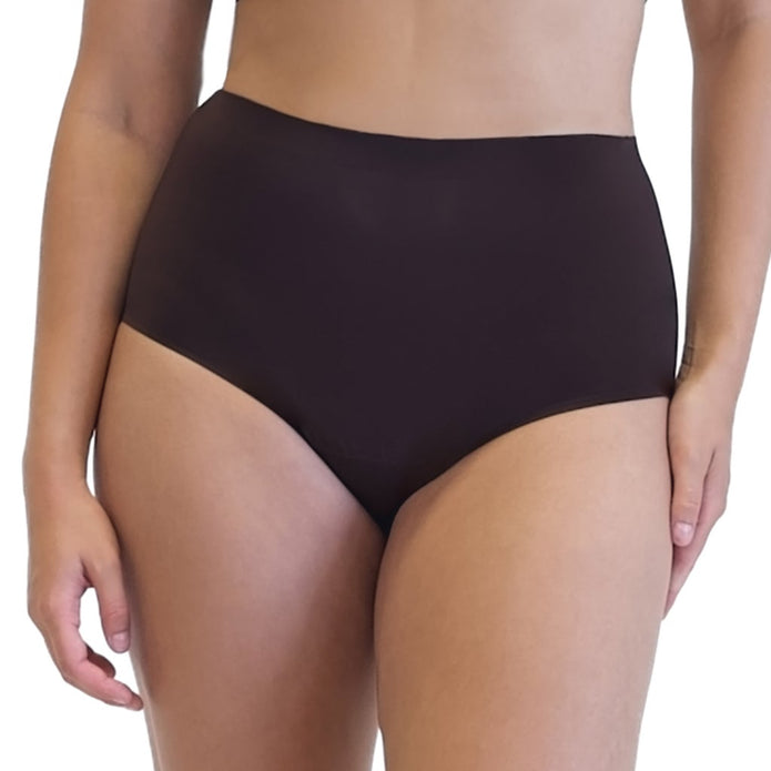 the natural Women’s Leak Proof High Rise Brief, 4-pack - Brown