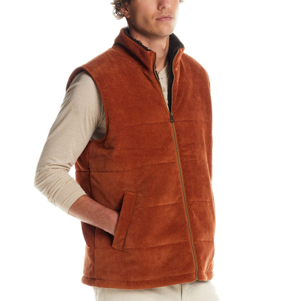 Weatherproof Vintage Men’s Sherpa Lined Cord Vest