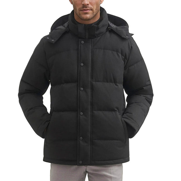 Toboggan Men's Parka Puffer Jacket - Black