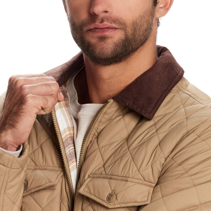 Weatherproof Vintage Men's Flannel Lined Quilted Barn Jacket