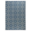 Viana Bahamas Collection Blue Cordoba Indoor/Outdoor Reversible Area Rug
