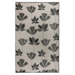 Viana Bahamas Collection Midnight Lotus Indoor/Outdoor Reversible Area Rug