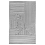 Viana Bahamas Collection Grey Monoline Indoor/Outdoor Reversible Area Rug