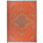 Viana Bahamas Collection Saffron Sunset Indoor/Outdoor Reversible Area Rug