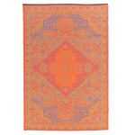 Viana Bahamas Collection Saffron Sunset Indoor/Outdoor Reversible Area Rug