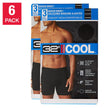 32 Degrees Men’s Comfort Mesh Boxer Brief, 6-pack - Black