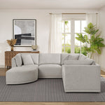 Thomasville 6-piece Modular Fabric Sectional with Ottoman
