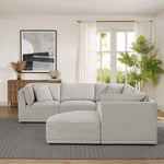 Thomasville 6-piece Modular Fabric Sectional with Ottoman