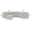 Thomasville 6-piece Modular Fabric Sectional with Ottoman