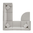 Thomasville 6-piece Modular Fabric Sectional with Ottoman