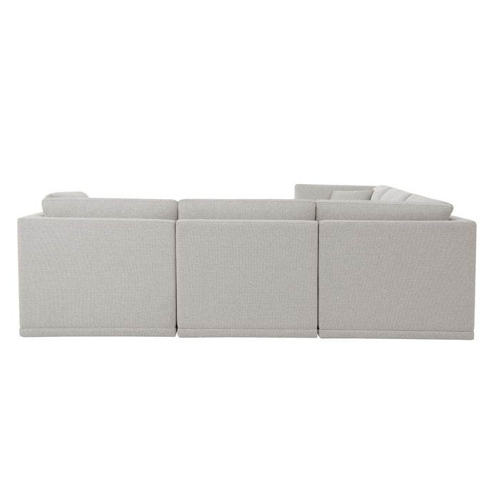 Thomasville 6-piece Modular Fabric Sectional with Ottoman