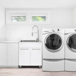 Transform 28 in. All-In-One RTA Laundry Cabinet with Stainless Steel Sink and Faucet