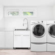 Transform 28 in. All-In-One RTA Laundry Cabinet with Stainless Steel Sink and Faucet