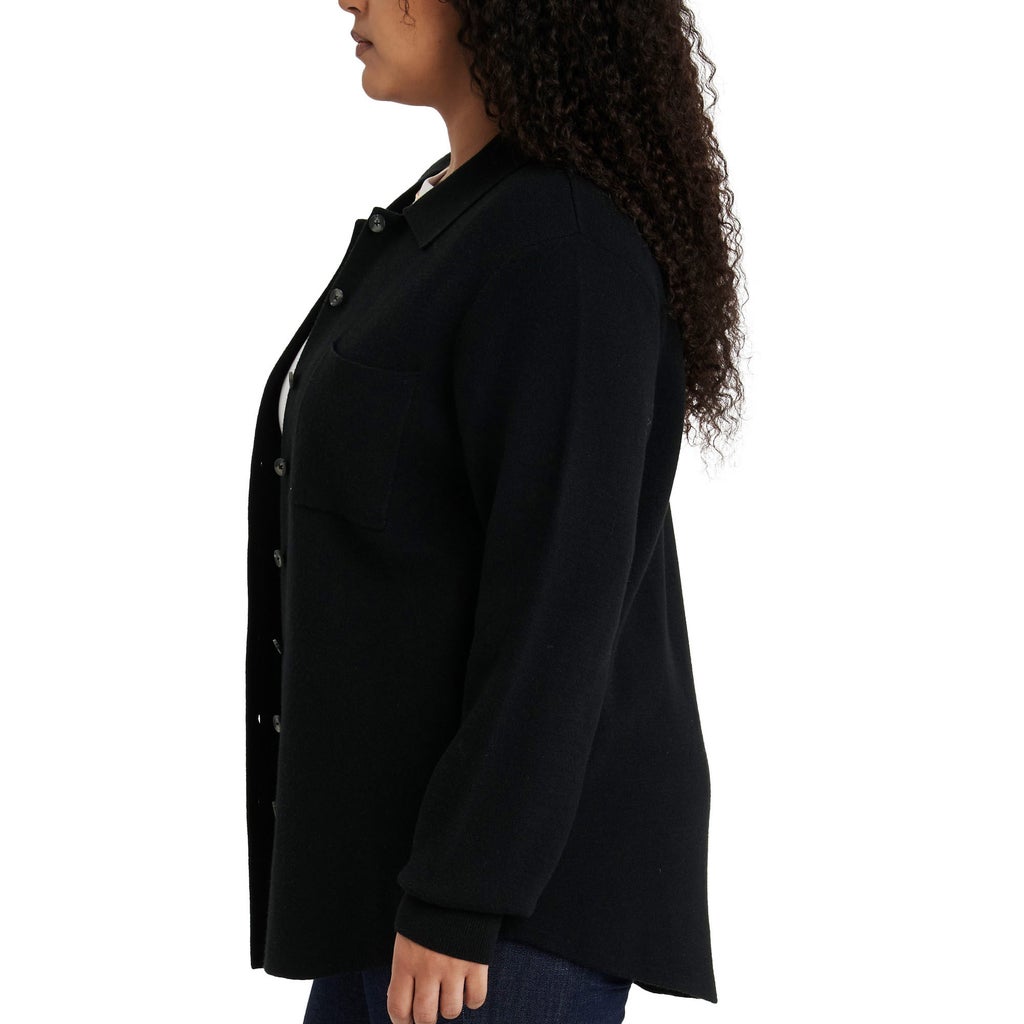 Como Vintage Women's Knit Shirt Jacket