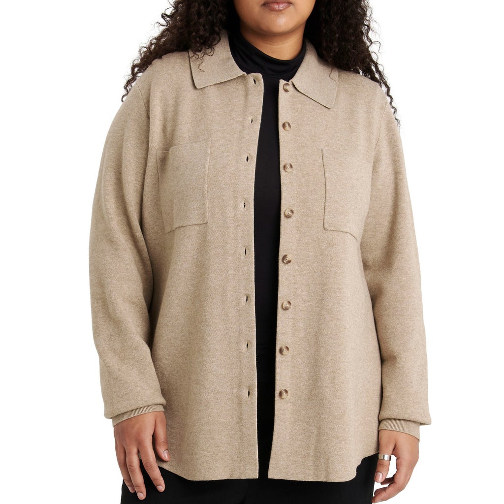 Como Vintage Women's Knit Shirt Jacket
