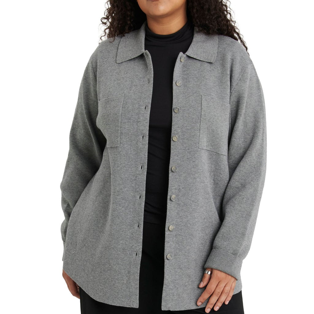 Como Vintage Women's Knit Shirt Jacket