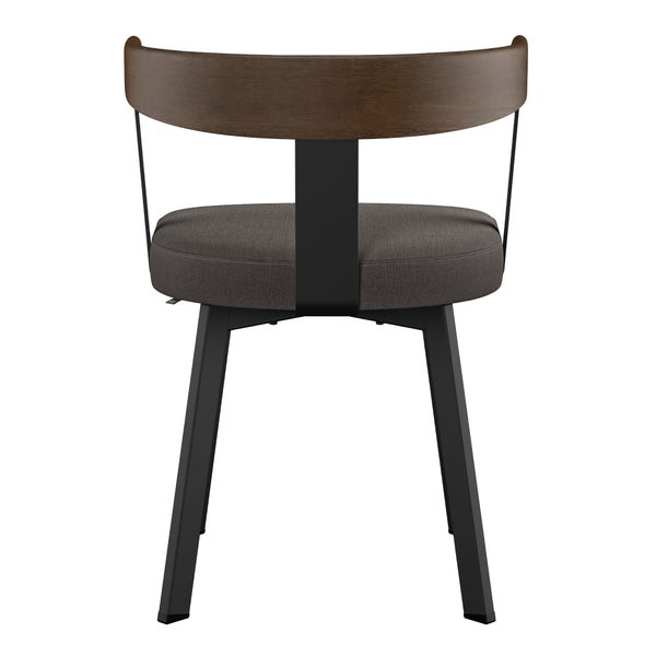 Amisco Lars Dining Chair in Polyester, Grey