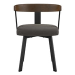Amisco Lars Dining Chair in Polyester, Grey