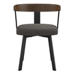 Amisco Lars Dining Chair in Polyester, Grey