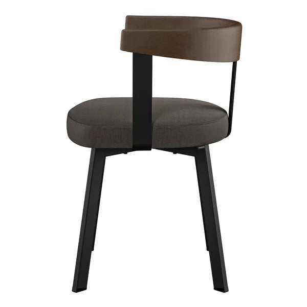 Amisco Lars Dining Chair in Polyester, Grey