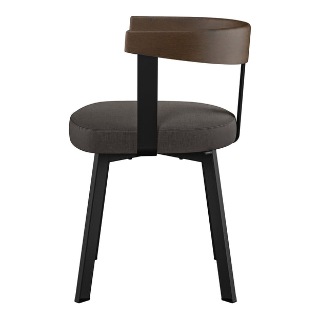 Amisco Lars Dining Chair in Polyester, Grey