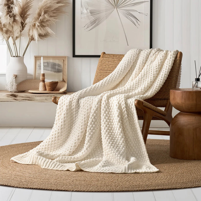 Evergrace Chenille Knit Throw