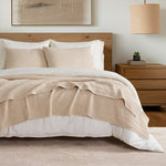 Cotton Ribbed Quilted Coverlet Set