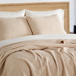 Cotton Ribbed Quilted Coverlet Set