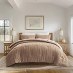 Evergrance  Scandi Abstract Clipped Microfiber Comforter Set