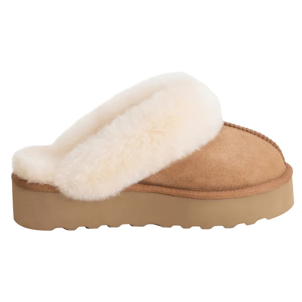 Women's Shearling Platform Slipper
