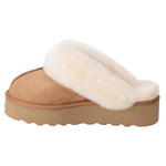 Women's Shearling Platform Slipper
