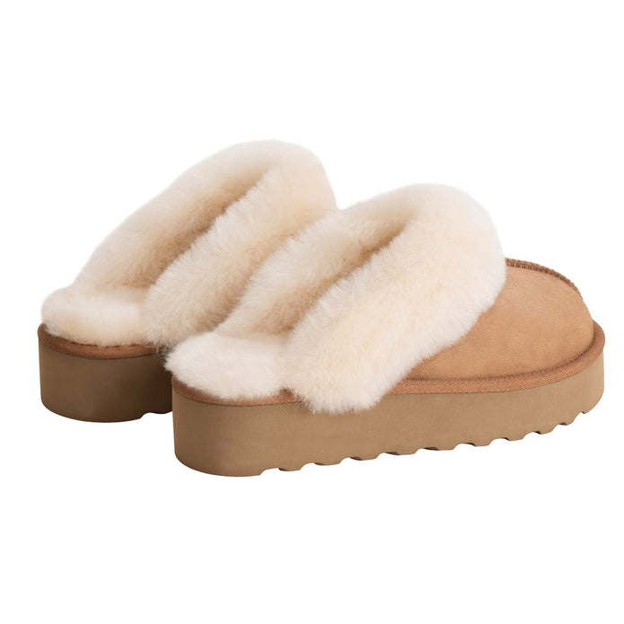 Kirkland Signature Women's Shearling Platform Slipper