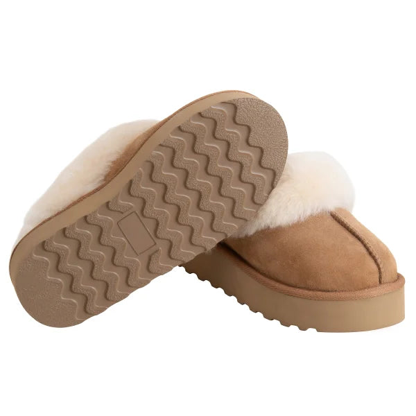 Women's Shearling Platform Slipper
