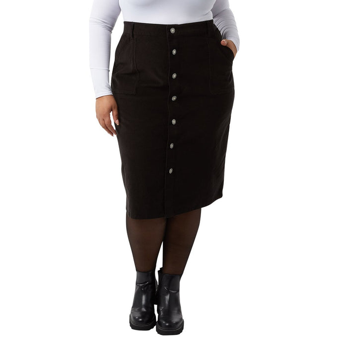 32 Degrees Women's Corduroy Midi Skirt