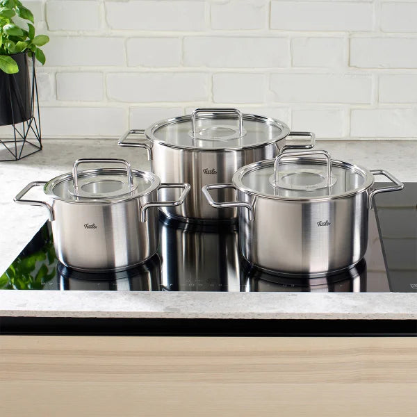 Fissler Pure Collection Stainless Steel Cookware Set, 7-piece