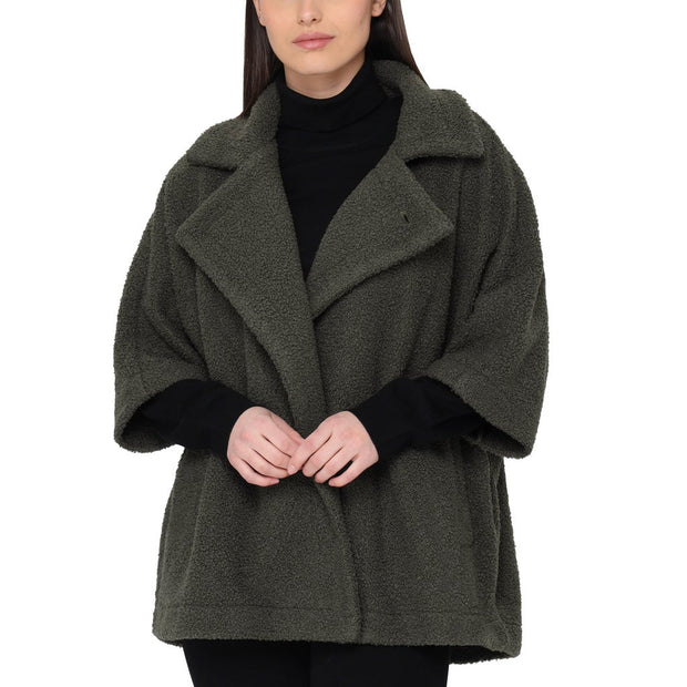 Nicole Miller Original Women’s Boucle Cape - Green