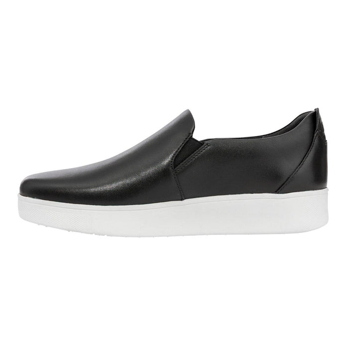 FitFlop Women's Rally Leather Slip-On Skate Sneakers