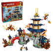 LEGO NINJAGO Tournament Temple City 71814 with Bonus LEGO Minecraft The Wolf Stronghold Fortress Playset Video Game Toy 21261