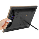 Aluratek 13.3 in. Wi-Fi Touchscreen Distressed Wood Digital Photo Frame with 16GB Built-in Memory