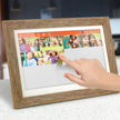Aluratek 13.3 in. Wi-Fi Touchscreen Distressed Wood Digital Photo Frame with 16GB Built-in Memory
