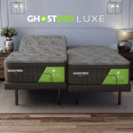 GhostBed Luxe II 35.6 cm (14 in.) Gel Memory Foam Mattress with Adjustable Base