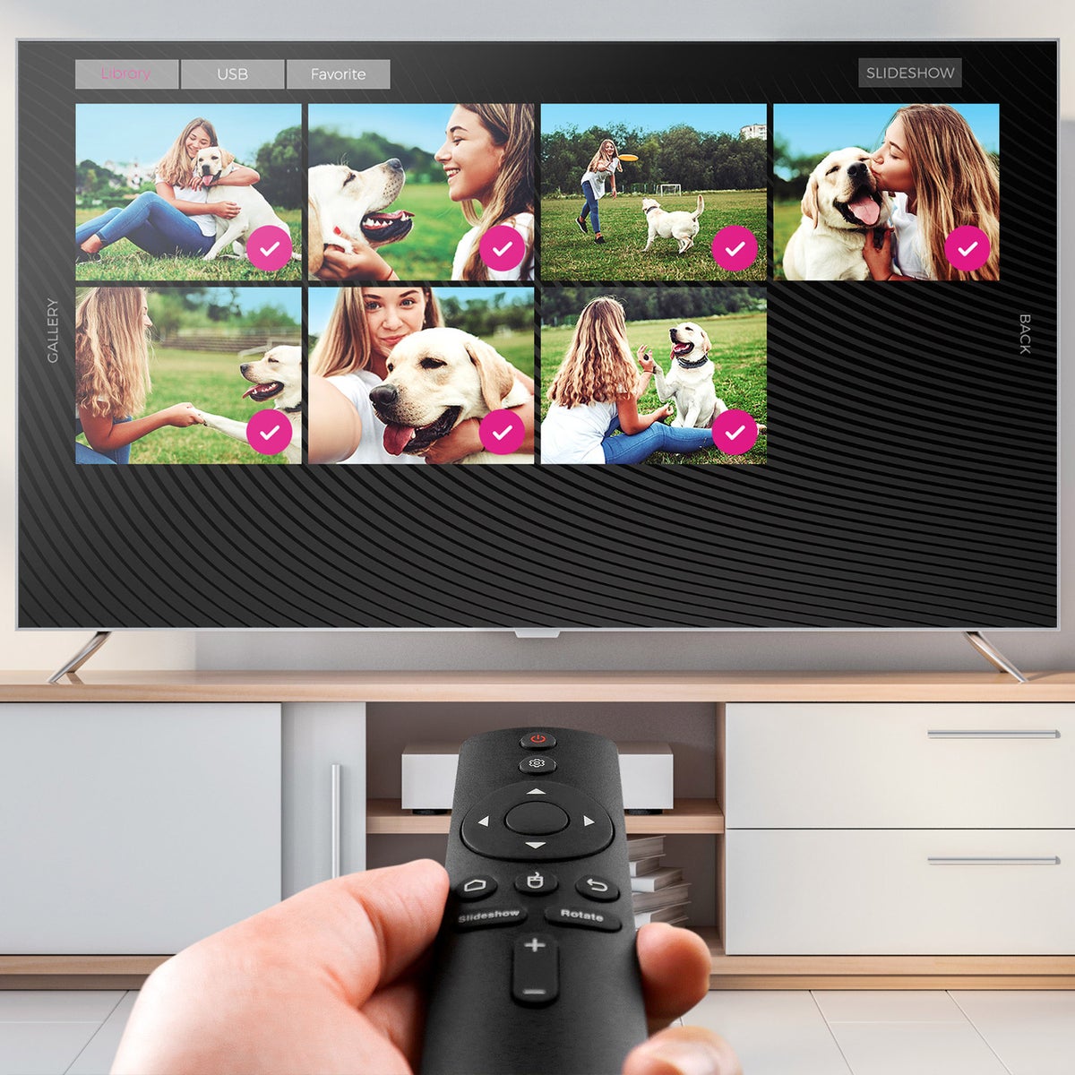 Aluratek Picstick Wireless HDTV Photo/Video Viewer with Remote Control