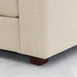 Dellamore 5-piece Fabric Sectional with Storage Ottoman