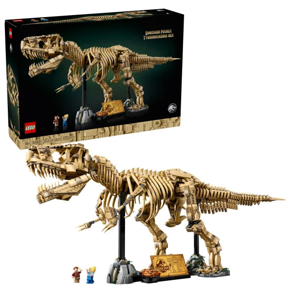 LEGO Jurassic World Dinosaur Fossils: Tyrannosaurus Rex 76968 with Bonus LEGO Jurassic World Dinosaur Fossils Triceratops Skull Building Toy 76969