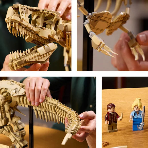 LEGO Jurassic World Dinosaur Fossils: Tyrannosaurus Rex 76968 with Bonus LEGO Jurassic World Dinosaur Fossils Triceratops Skull Building Toy 76969