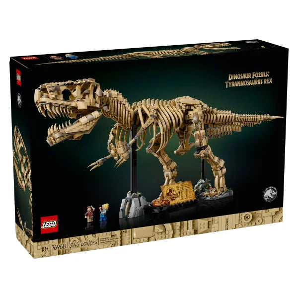 LEGO Jurassic World Dinosaur Fossils: Tyrannosaurus Rex 76968 with Bonus LEGO Jurassic World Dinosaur Fossils Triceratops Skull Building Toy 76969